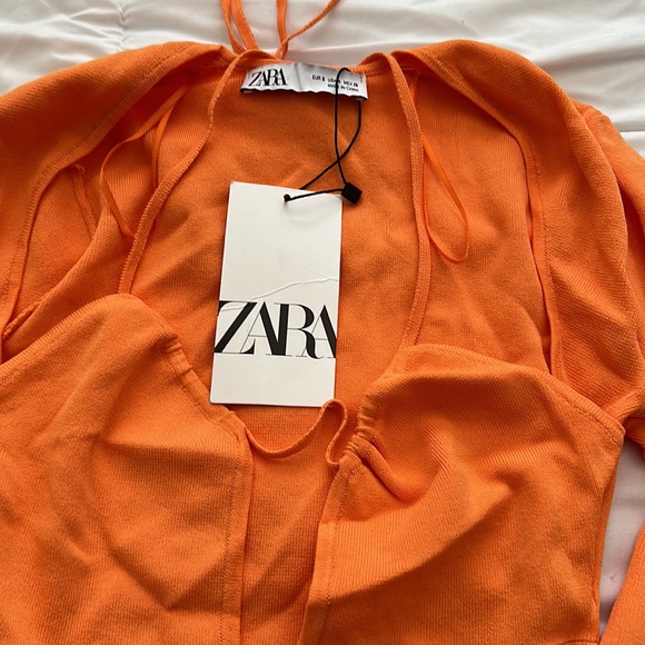 ZARA tangerine bodysuit - Picture 3 of 5